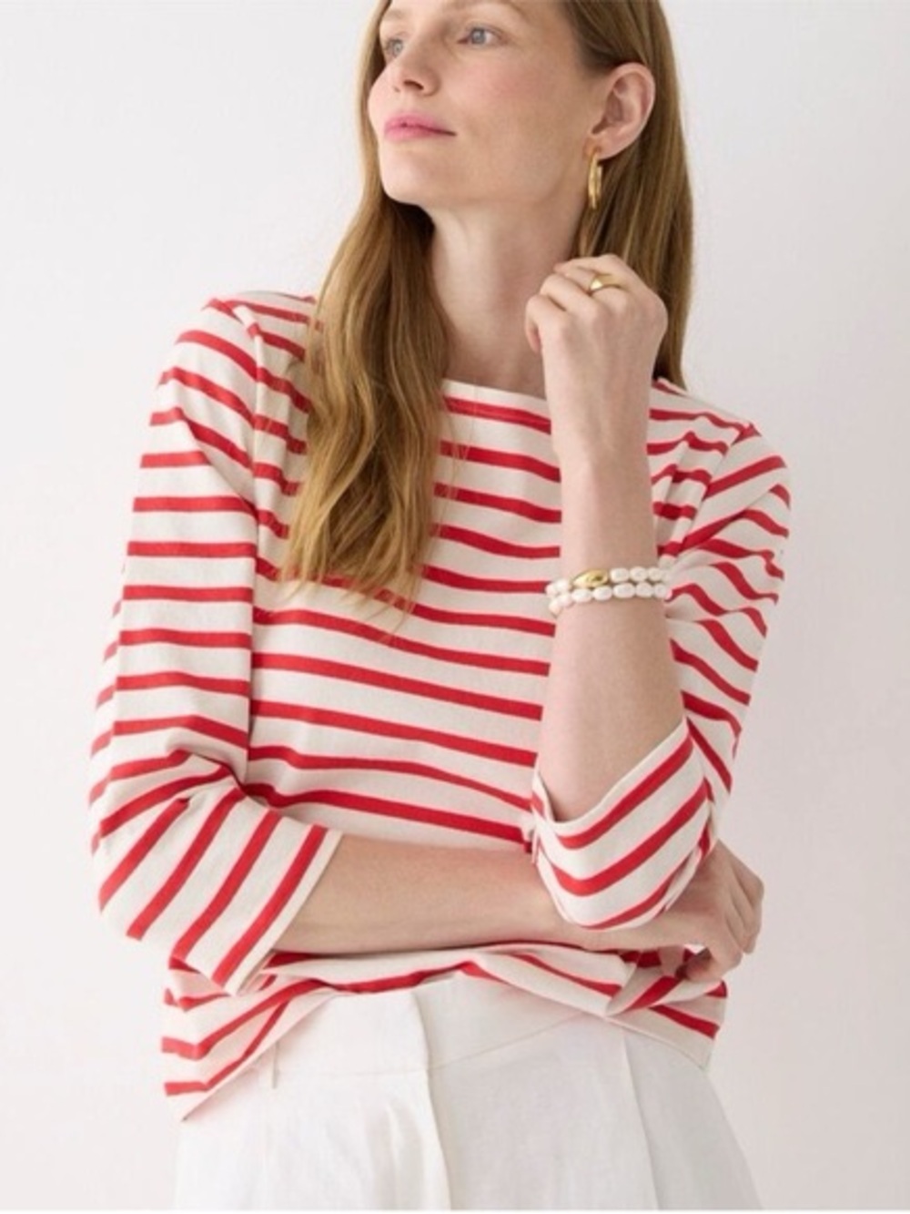 J. Crew Striped Blouse